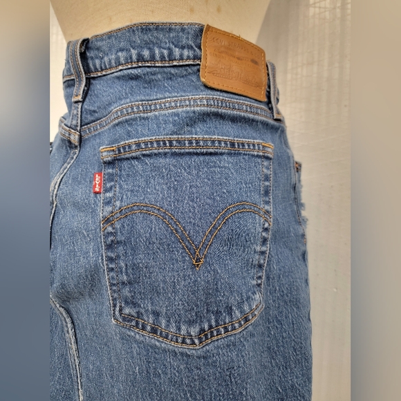 Levi's Big E 501 Jean Skirt Upcycled - Picture 8 of 12